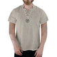 Men's Embroidered Stand Collar Shirt T-shirt