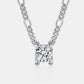 2 Carat Moissanite 925 Sterling Silver Pendant Necklace