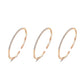 Rose gold fairy three-ring bracelet