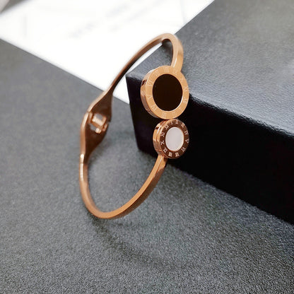 Net red new rose gold titanium steel bracelet
