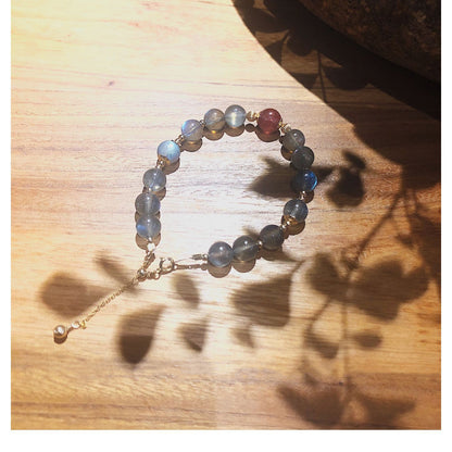 Moonstone gold bracelet