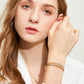 Rose gold fairy three-ring bracelet
