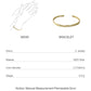 Irregular gold foil bangle bracelet