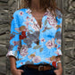 Printed Long-Sleeved Shirt And Floral Shirt
