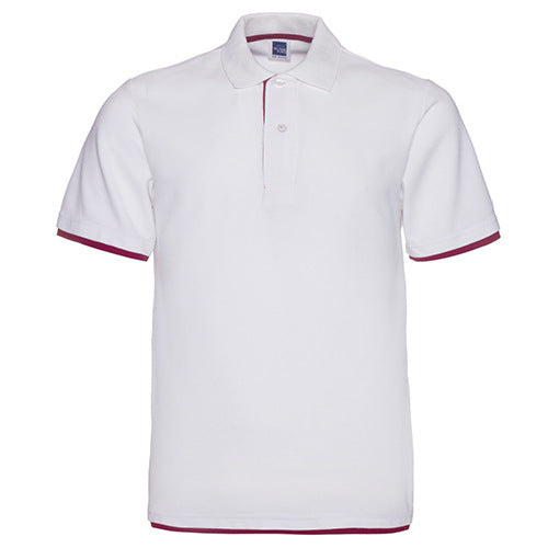 Men's Two-Color Collar Shirt Short Sleeve Advertising Shirt Lapel Shirt Overalls