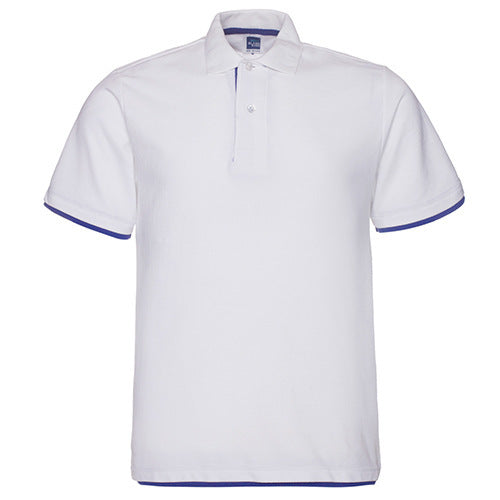 Men's Two-Color Collar Shirt Short Sleeve Advertising Shirt Lapel Shirt Overalls