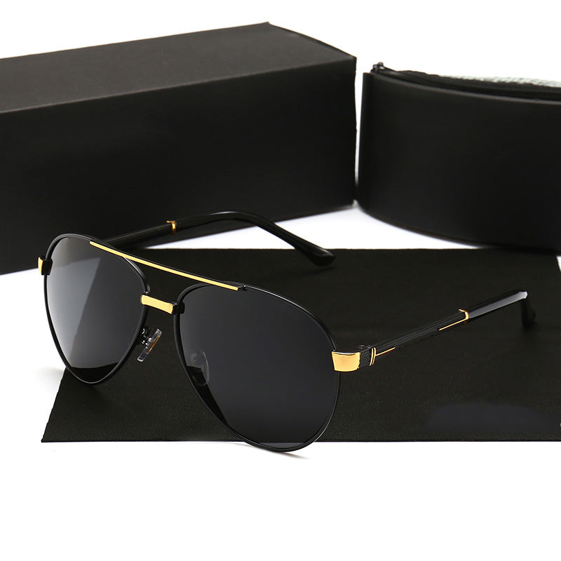 New Men's Polarized Sunglasses 8857 Personality Glasses Fashion Mirror Retro Sunglasses Trend Driver