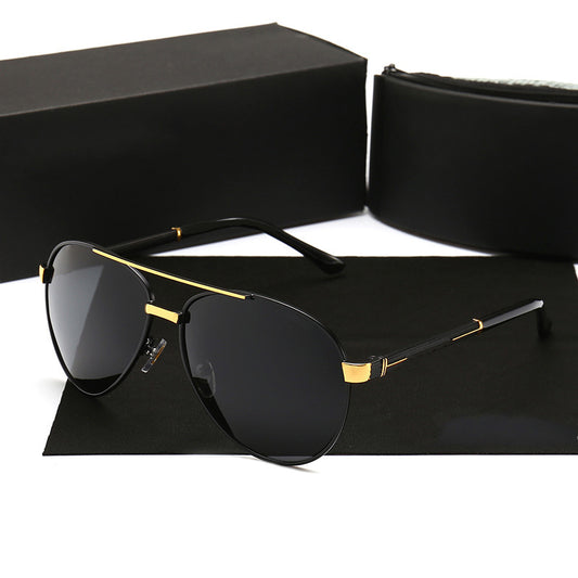New Men's Polarized Sunglasses 8857 Personality Glasses Fashion Mirror Retro Sunglasses Trend Driver