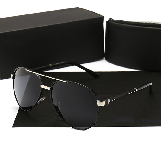 New Men's Polarized Sunglasses 8857 Personality Glasses Fashion Mirror Retro Sunglasses Trend Driver