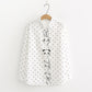 Placket Animal Embroidery White Shirt Base Shirt