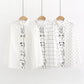 Placket Animal Embroidery White Shirt Base Shirt