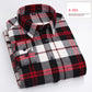Long-sleeved Shirt Casual Plaid Brushed Shirt