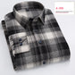 Long-sleeved Shirt Casual Plaid Brushed Shirt