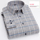 Long-sleeved Shirt Casual Plaid Brushed Shirt