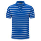Casual POLO Shirt Striped Lapel Short Sleeve T-shirt