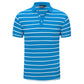 Casual POLO Shirt Striped Lapel Short Sleeve T-shirt