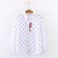 Long-Sleeved Shirt Women's Bottoming Shirt Early Autumn Wave Point White Shirt
