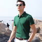 Men's Casual New Style Pure Cotton Youth Polo Shirt Pure Color Short-Sleeved Men's T-Shirt Export