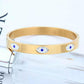 New European And American Fashion Diamond Devil's Eye Bracelet Customizable Titanium Steel Gold Bracelet Bracelet Women