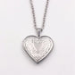 Lovers Love Peach Heart Necklace Carved Retro