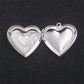 Lovers Love Peach Heart Necklace Carved Retro