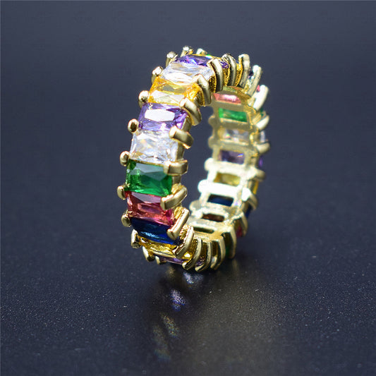 bague croix Zircon Ring