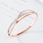 Personalized Fashion Geometric Diamond-Studded Titanium Steel Bracelet, Real Gold In The Rose Gold Furnace, No Fading Bracelet