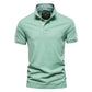 Casual Men's POLO Shirt Fashion Solid Color Men's Cotton Short Sleeve T-shirt
