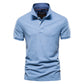 Casual Men's POLO Shirt Fashion Solid Color Men's Cotton Short Sleeve T-shirt