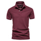 Casual Men's POLO Shirt Fashion Solid Color Men's Cotton Short Sleeve T-shirt