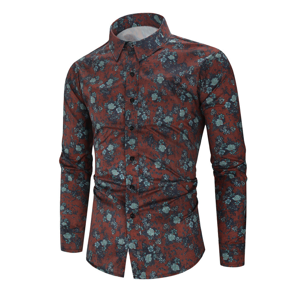 Men's Digital Printing Shirt New Casual Shirt