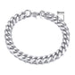 Stainless Steel Gold Plated Bracelet Men's Gold Cuban Chain 3 5 7 9 11mm Six-sided Bracelet
