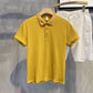 Luud Soft Waxy Cord Silk Lapel Short-Sleeved Shirt Men'S Comfortable All-Match T-Shirt Summer Self-Cultivation Breathable Polo Shirt Tide