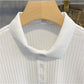 Luud Soft Waxy Cord Silk Lapel Short-Sleeved Shirt Men'S Comfortable All-Match T-Shirt Summer Self-Cultivation Breathable Polo Shirt Tide