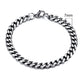 Stainless Steel Gold Plated Bracelet Men's Gold Cuban Chain 3 5 7 9 11mm Six-sided Bracelet
