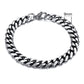 Stainless Steel Gold Plated Bracelet Men's Gold Cuban Chain 3 5 7 9 11mm Six-sided Bracelet