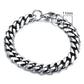 Stainless Steel Gold Plated Bracelet Men's Gold Cuban Chain 3 5 7 9 11mm Six-sided Bracelet