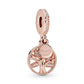 Rose Gold Women's Snake Bone Bracelet Charm