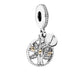Rose Gold Women's Snake Bone Bracelet Charm