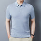 Lai Shibert Knitted Cotton, Linen And Silk Men'S Short-Sleeved T-Shirt Summer Youth Short-Sleeved Shirt Ice Silk Polo Shirt