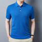 Lai Shibert Knitted Cotton, Linen And Silk Men'S Short-Sleeved T-Shirt Summer Youth Short-Sleeved Shirt Ice Silk Polo Shirt