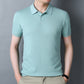 Lai Shibert Knitted Cotton, Linen And Silk Men'S Short-Sleeved T-Shirt Summer Youth Short-Sleeved Shirt Ice Silk Polo Shirt