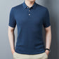 Lai Shibert Knitted Cotton, Linen And Silk Men'S Short-Sleeved T-Shirt Summer Youth Short-Sleeved Shirt Ice Silk Polo Shirt
