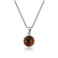 S925 Sterling Silver Clavicle Necklace Turquoise White Gold Pendant Simple Necklace
