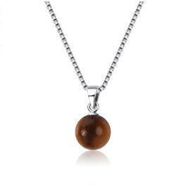 S925 Sterling Silver Clavicle Necklace Turquoise White Gold Pendant Simple Necklace