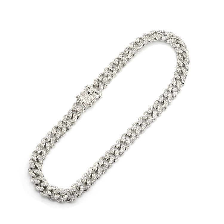 Hip Hop Hipster Men's Hiphop Cuban Chain Exaggerated Gold Chain Necklace Necklace