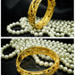 Gold-Plated Hollow Dragon And Phoenix Bracelets Bridal Wedding Jewelry Products Sand Gold-Plated Bracelets Will Not Fade For A Long Time