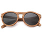Fashion Polarized Bamboo Wood Glasses Round Frame