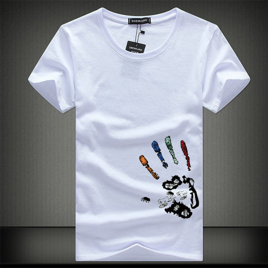 Half Sleeve Bottoming Shirt T-shirt Men's Clothes