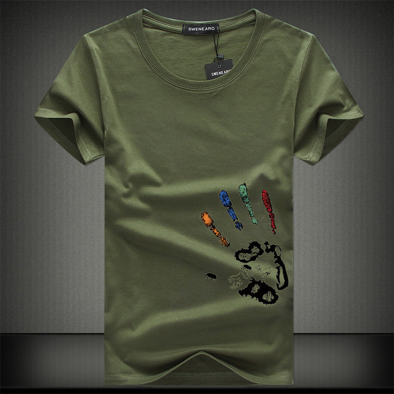 Half Sleeve Bottoming Shirt T-shirt Men's Clothes